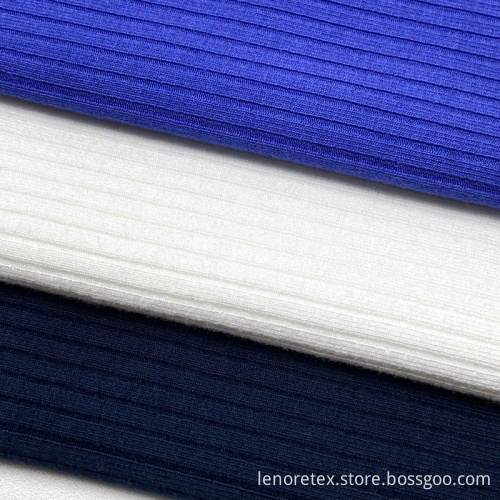 95% Rayon Stretch Knit 3*2 Viscose Ribbed Fabric